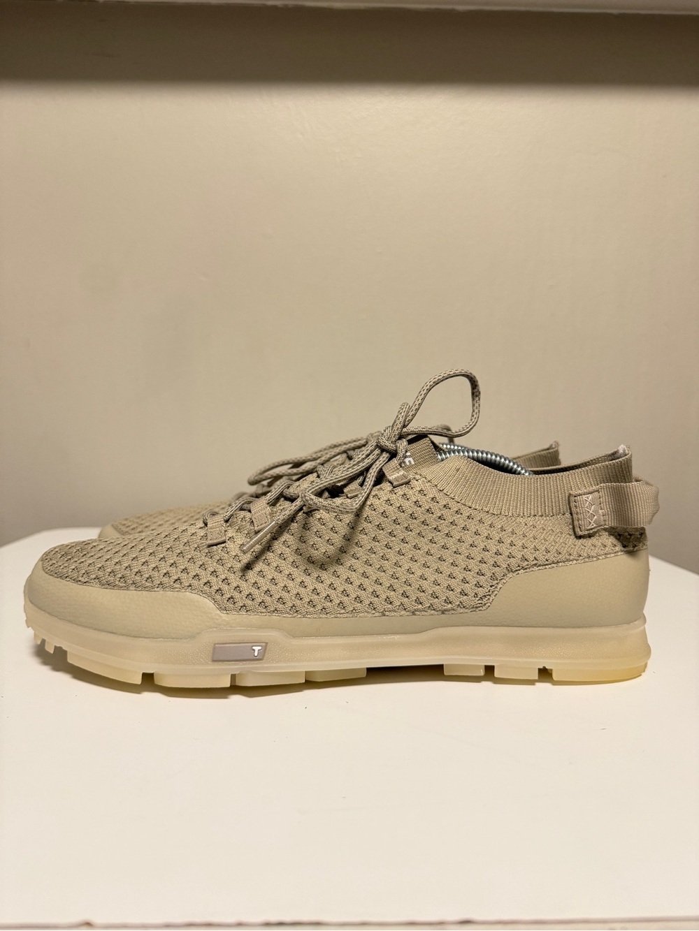 True Linkswear OG Sport Golf Shoe Sneakers Beige Knit Waterproof Men’s US 11.5